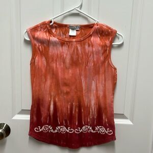 Gramicci Tie‎ Dye Coral Batik Top - Small